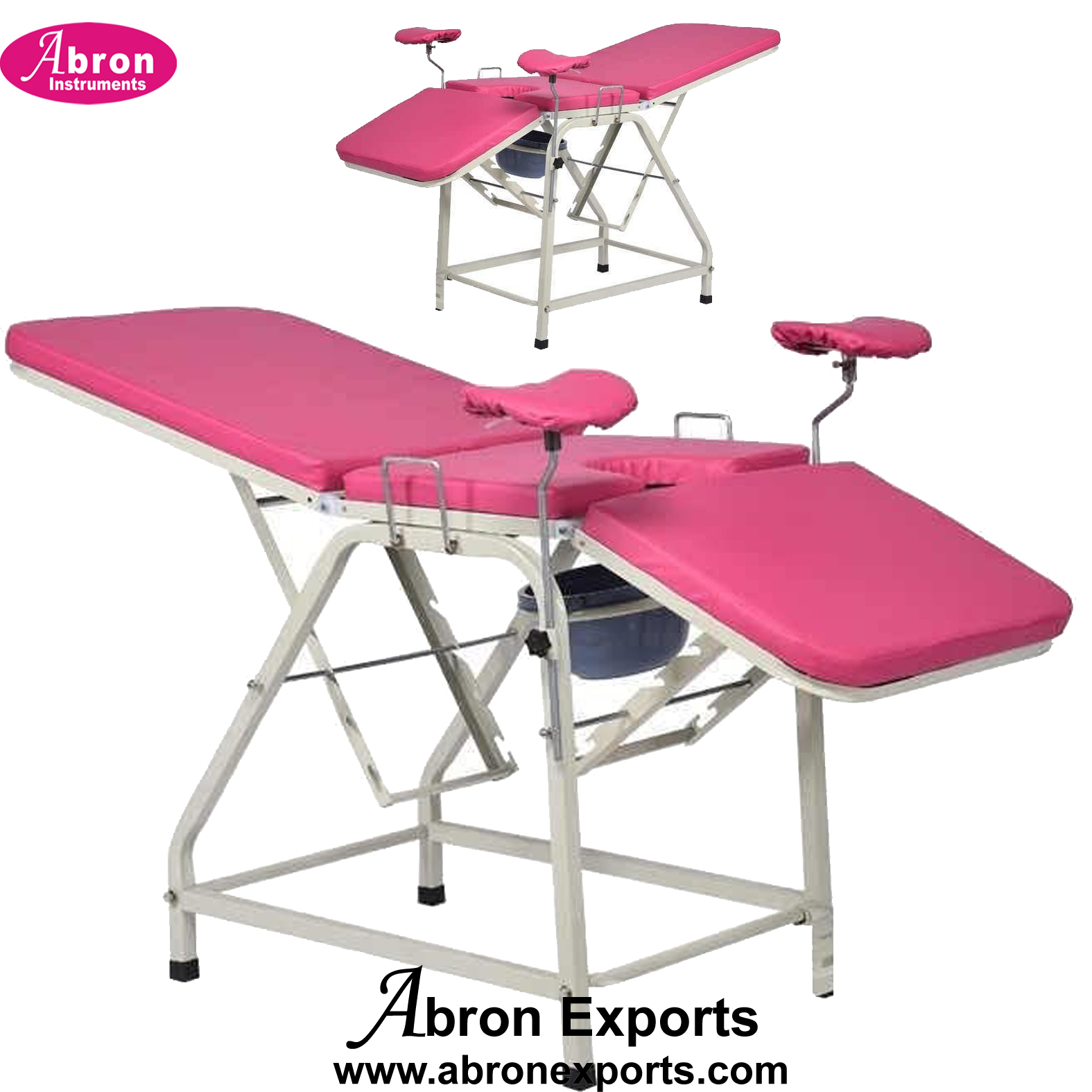 Gynecological Obstetric Delivery Examination Table Bed Chair Labour 3 Sections Legs Support Matters Abron ABM-2714GYR 